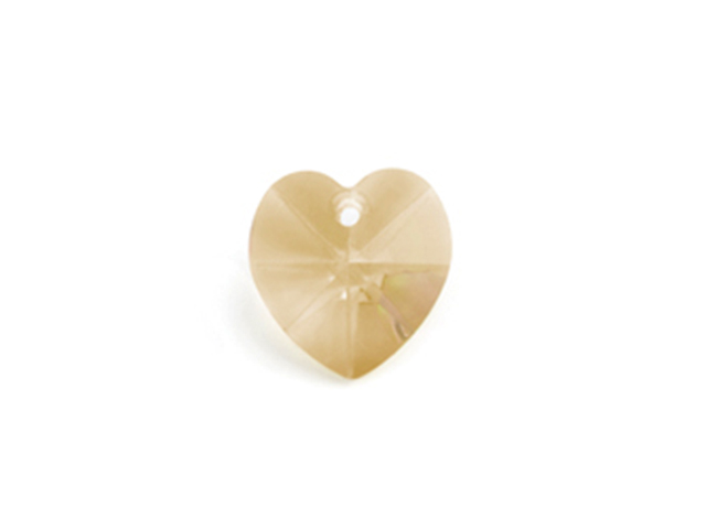 Preciosa : MC Pendant 68-301 Heart 14mm - Honey (12pcs)