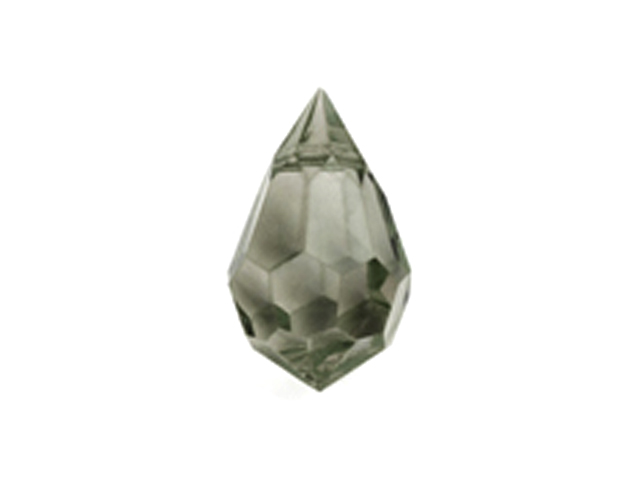 Preciosa : MC Drop 51-681 6x10mm - Black Diamond (18pcs)