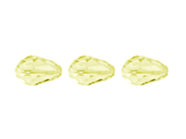 Preciosa : MC Bead 55-001 Pear 10.5x7mm - Medium Yellow (36pcs)