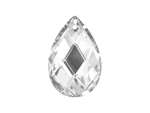 Preciosa : Drop Almond 2661 39x25mm - Crystal 
