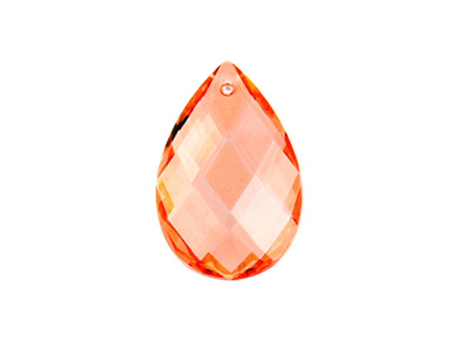 Preciosa : Drop Almond 2661 39x25mm - Light Orange 