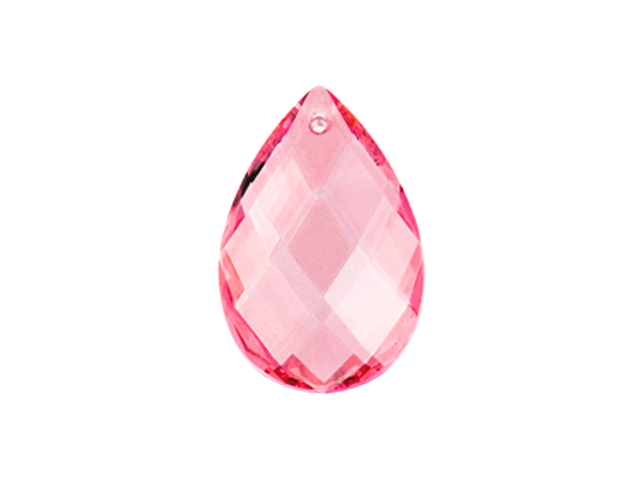 Preciosa : Drop Almond 2661 39x25mm - Light Pink 