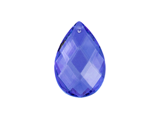 Preciosa : Drop Almond 2661 39x25mm - Sapphire 