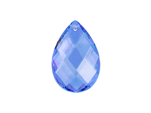 Preciosa : Drop Almond 2661 39x25mm - Light Sapphire 