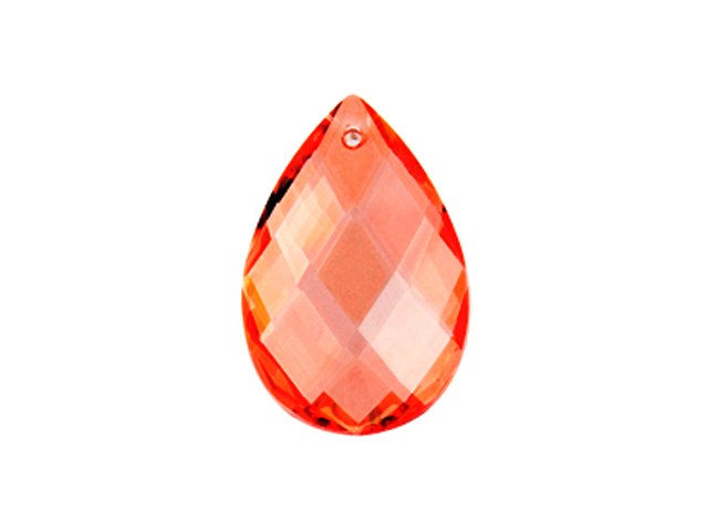 Preciosa : Drop Almond 2661 39x25mm - Sweet Orange 