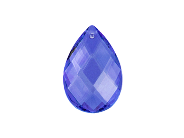 Preciosa : Drop Almond 2661 63x41mm - Sapphire 