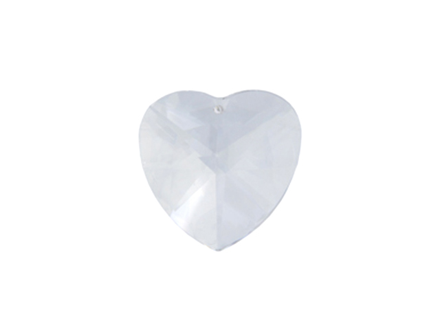 Preciosa : Drop Heart 2718 40mm - Crystal 