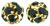 Rhinestone Balls 6mm : Gold - Jet