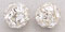 Rhinestone Balls 10mm : Silver - Crystal