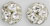Rhinestone Balls 8mm : Silver - Crystal