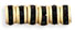 Rhinestone Rondelles 4.5mm : Gold - Jet