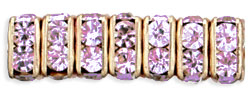 Rhinestone Squaredelles 4.5mm : Amethyst