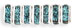 Rhinestone Squaredelles 4.5mm : Silver - Montana Blue