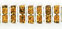 Rhinestone Squaredelles 6mm : Silver - Lt Topaz