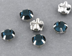 Crystal Rose Montees 4mm : Montana Blue