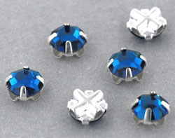 Crystal Rose Montees 4mm : Capri Blue
