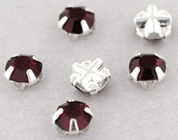 Crystal Rose Montees 4mm : Ruby