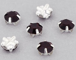 Crystal Rose Montees 4mm : Garnet
