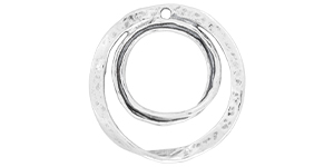 Starman Sterling Silver : Circle in Circle Cutout Pendant