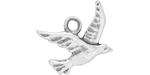 Starman Sterling Silver : Tiny Cute Flying Bird Charm