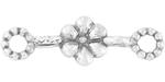 Starman Sterling Silver : Link w/ Center Flower