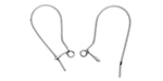 Starman Sterling Silver : Kidney Wire Earwire 25.5 x 11.5mm