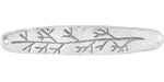 Starman Sterling Silver : Long Oval w/ Branch Design Pendant