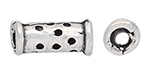 Starman Sterling Silver : Bead With Holes 8 x 3.5mm