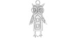 Starman Sterling Silver : Whimsical Owl Pendant