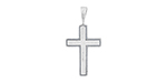 Starman Sterling Silver Religious : Cross Pendant - 40.5 x 21mm