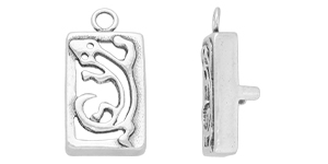 Starman Sterling Silver : Lizard Frame Charm 21.5 x 11mm