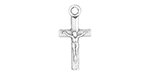 Starman Sterling Silver Religious : Tiny Crucifix - 17.5 x 8.5mm