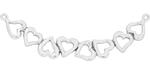 Starman Sterling Silver : Large 8 Heart Link/Pendant
