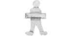Starman Sterling Silver : Small Boy Pendant w/ Tube Bail in Center