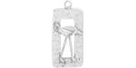 Starman Sterling Silver : Rectangle Crane Charm