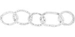 Starman Sterling Silver : Textured Single-Cast Chain w/ 5 Links