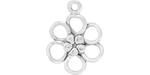 Starman Sterling Silver : Open Petal Flower Pendant