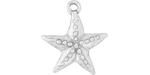 Starman Sterling Silver : Dotted Starfish Charm