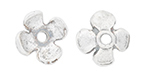 Starman Sterling Silver : Small 4 Petal Bead Cap 6 x 4.5mm