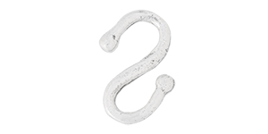 Starman Sterling Silver Essentials : Flat S-Shaped Link 13 x 10mm