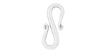 Starman Sterling Silver Essentials : Basic S-Clasp 17 x 7mm