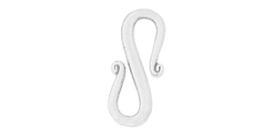 Starman Sterling Silver Essentials : Basic S-Clasp 17 x 7mm