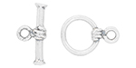Starman Sterling Silver Essentials : Basic Toggle Clasp 12.5mm