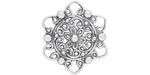 Starman Sterling Silver :  Floral Filigree Link