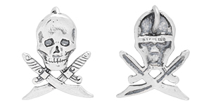 Starman Sterling Silver : Jolly Roger Charm 20 x 15mm