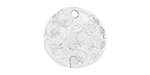 Starman Sterling Silver Essentials : Hammered Disk 10 x 10.5mm