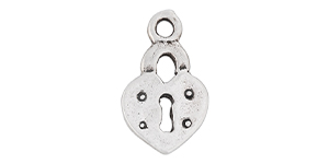 Starman Sterling Silver : Lock Pendant 13 x 8mm