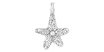 Starman Sterling Silver :  Small Starfish Charm