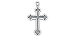 Starman Sterling Silver Religious : Cross Pendant - 24 x 14.5mm
