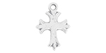 Starman Sterling Silver Religious : Cross Pendant - 18 x 13mm